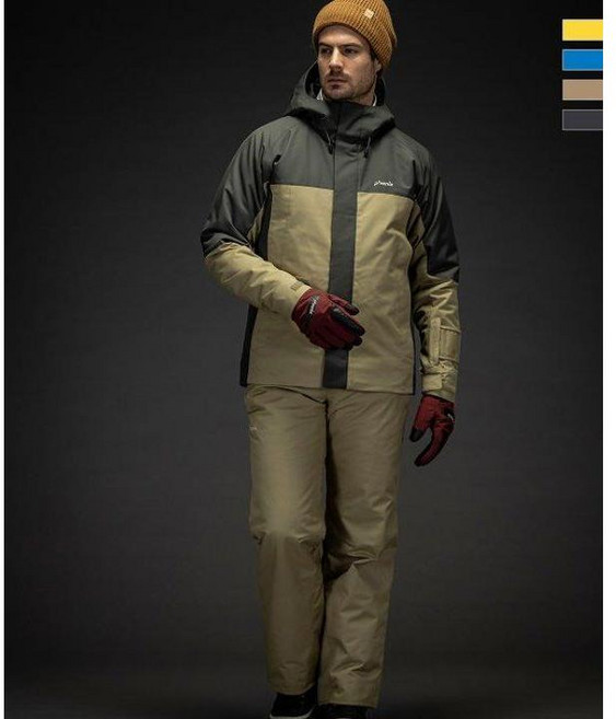 (한정) 피닉스 스키복 컬러 블록 투피스 상하 세트 남성용