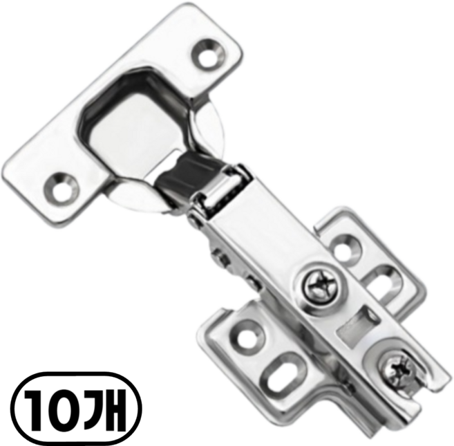 지빈 편안하게 닫히는 교체용 싱크대 경첩, 10개