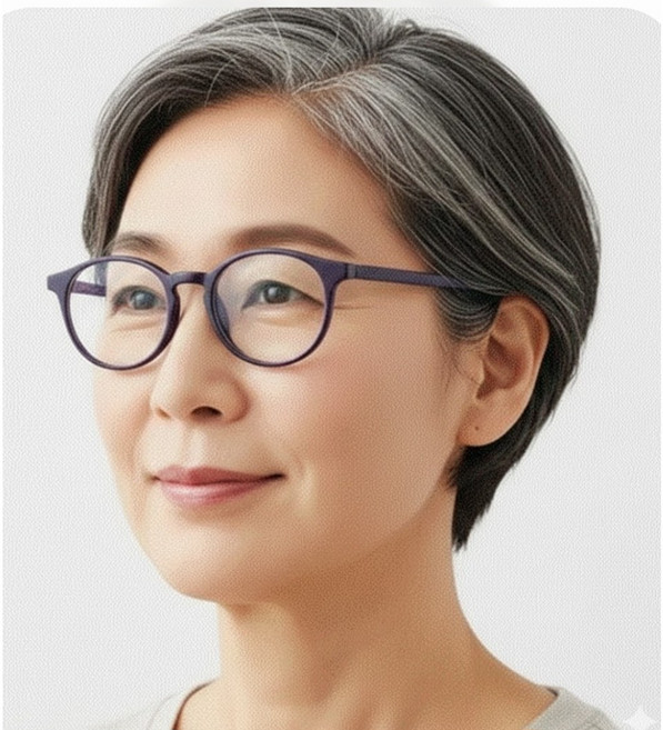 50~60대 중년에 독서에 불편을 느낄 때 사용하기 좋은 남.여공용 초경량 패션 안경테 남여공용 우아한 디자인/ 3칼라