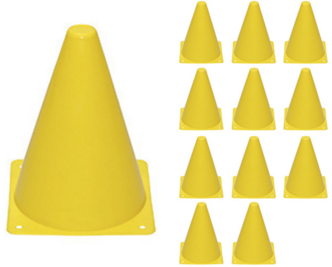 폴리타 미니 칼라콘, 옐로우, 12개