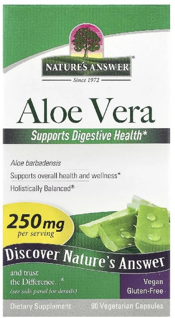 네이처스앤서 알로에베라 250mg Aloe Vera 캡슐 90정 - 쿠팡