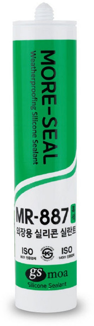 외장용 진회색 실리콘 실란트 비초산 걸레받이 건축용 창틀 창호 모아실 그레이 MR-887, 1개