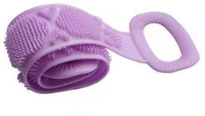 까마느 실리콘 샤워타올 샤워타월 브러쉬등밀이 목욕 바디브러시, 1개, 퍼플, 1롤