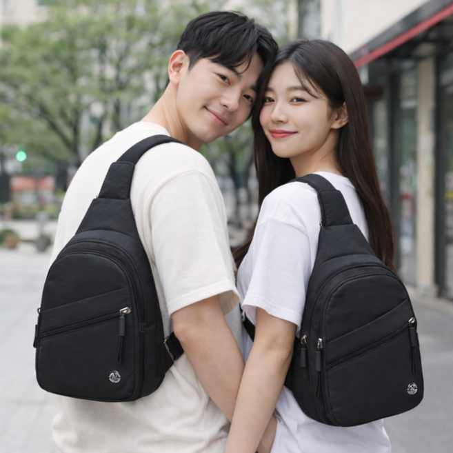 모아노아 생활방수 강력수납 슬링백