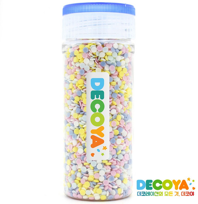 데코야 파스텔 원형 스프링클 간편용기, 1개, 70g