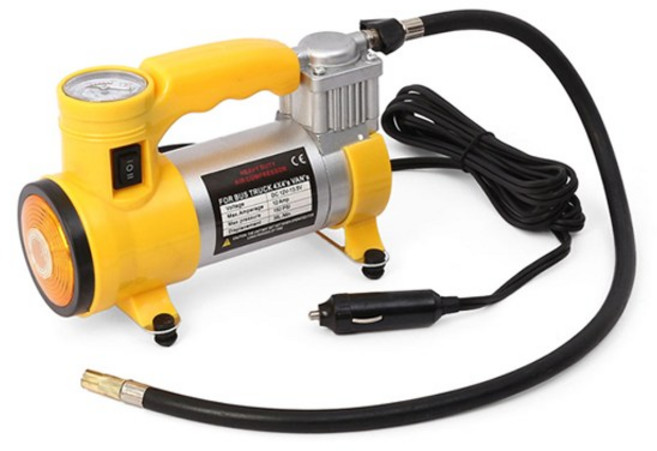 사이클론 LED 차량용 에어컴프레셔 펌프 35L, 1개, 혼합색상