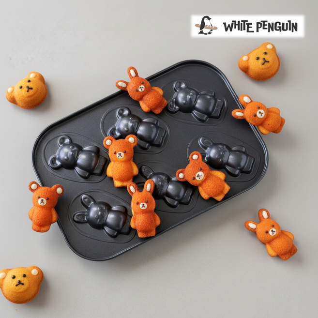 [국내당일발송] 동물모양틀 토끼 곰돌이 버터떡틀