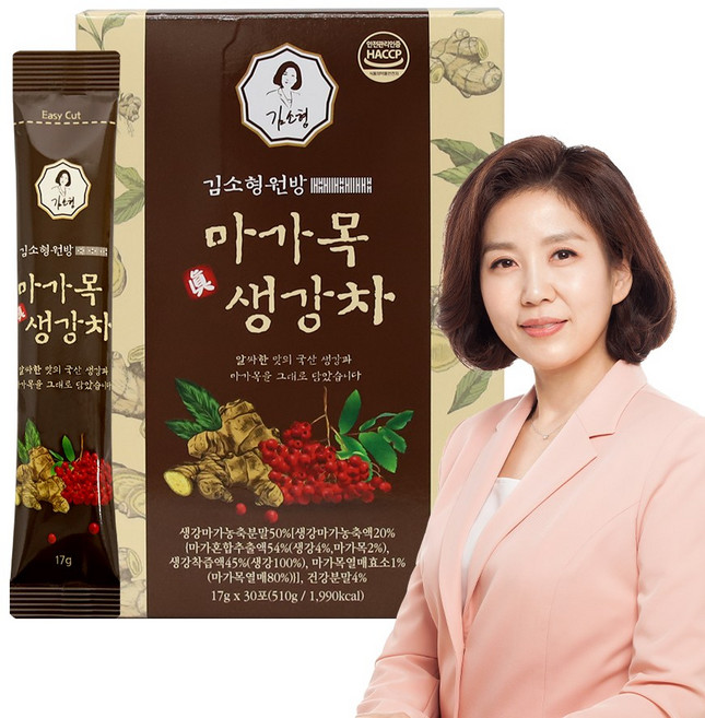 김소형원방 마가목생강차(생각마가농축분말 및 마가목열매효소 함유), 30개, 17g
