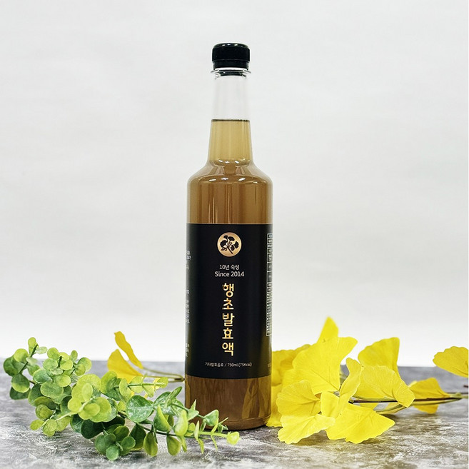 10년숙성 행초발효액 은행식초 750ml, 1개