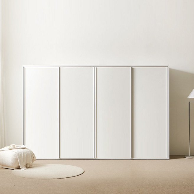 올데이 3000 슬라이딩옷장 E0 미닫이 장롱 맞춤옷장, 옷장+긴옷장+이불장+3단수납옷장B, 베이지