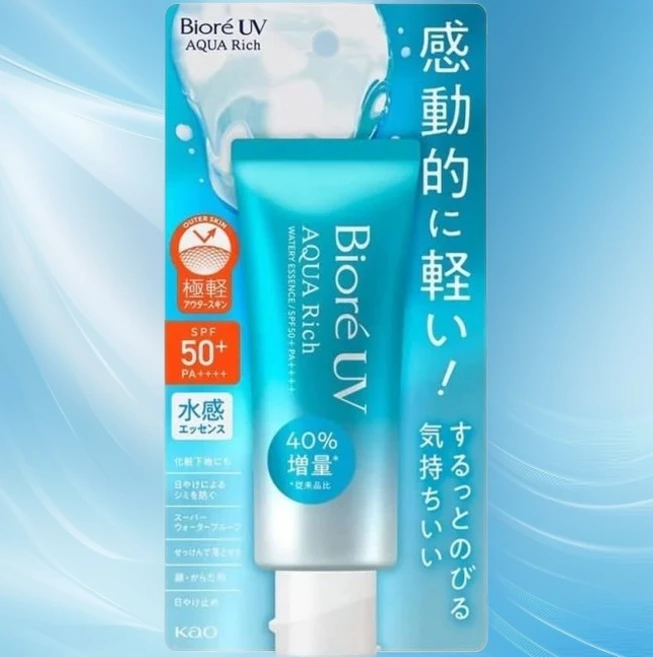 [국내배송] 일본직수입-비오레 UV 아쿠아리치 워터리 에센스 선크림 50+, 70g, 3개 - 쿠팡