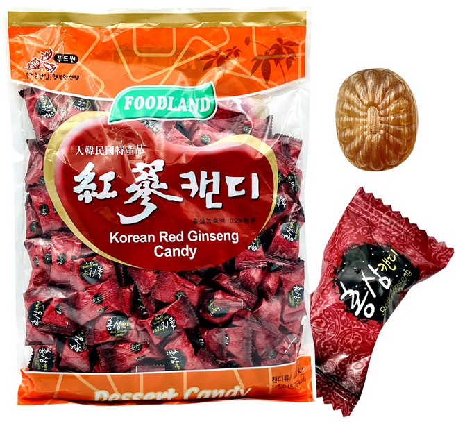쌀로만제과 홍삼캔디 부모님 사탕, 1개, 1.3kg
