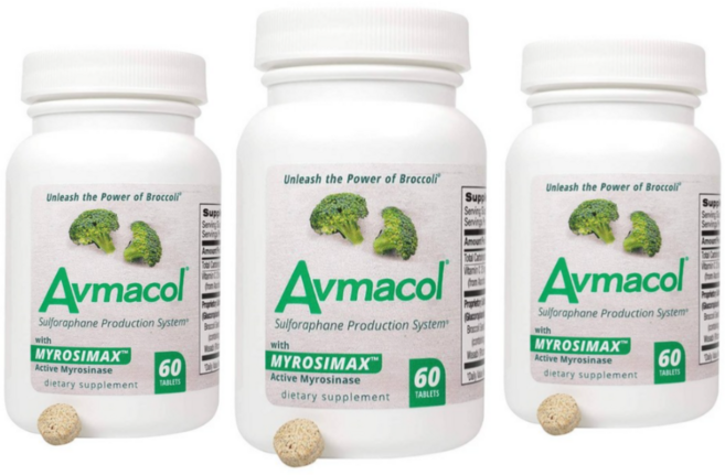 아브마콜 설포라판 브로콜리새싹 60정 추출 효소 비타민c C 글루코시놀레이트 말토덱스트린, 3개