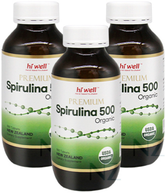 하이웰 프리미엄 스피루리나 500, 500정, 3개