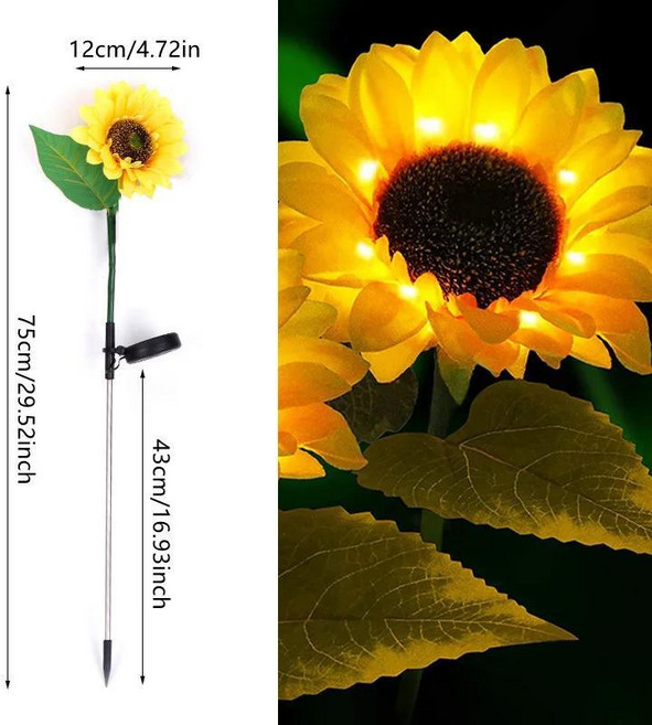 태양광 정원 경로 조명 야외 방수 잔디밭 마당 램프 파티오 산책로 집 및 장식용, 06 White-2PCS