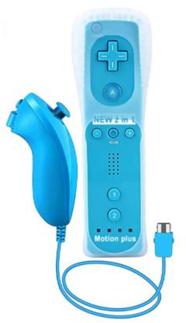 닌텐도 Wii 게임 제어용 Nunchuck 컨트롤러 세트 모션 플러스 리모컨 Wii 리모컨 게임패드, 없음, 5) 2 in 1 직선 손잡이, 1개