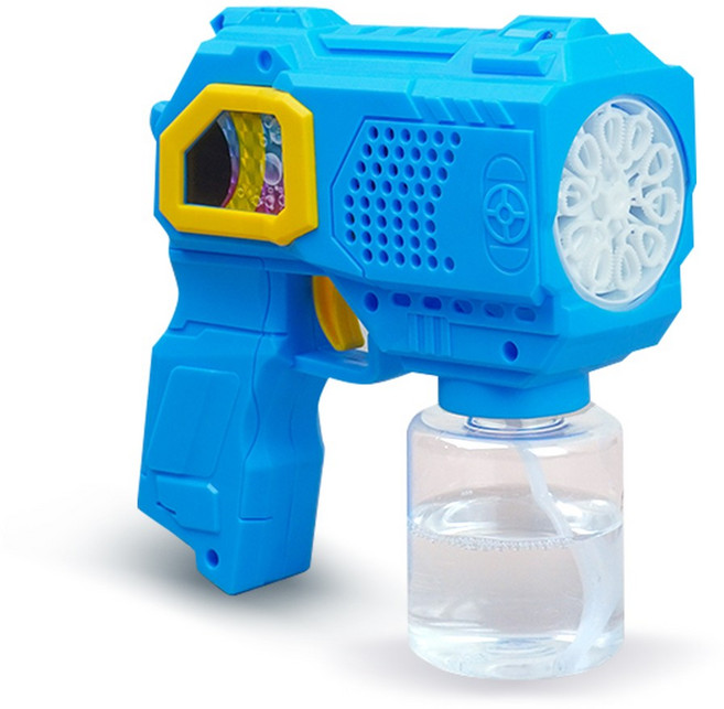 토이토 10홀 허리케인 버블 자동 비눗방울 버블건, 블루, 1개