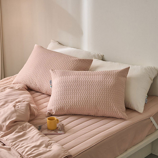 에메르 알러제로 다운필 퓨어린 누빔 베개커버 2개세트