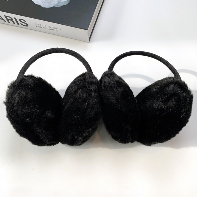 르미다 여성용 소프트 페이크퍼 겨울 귀마개 2p