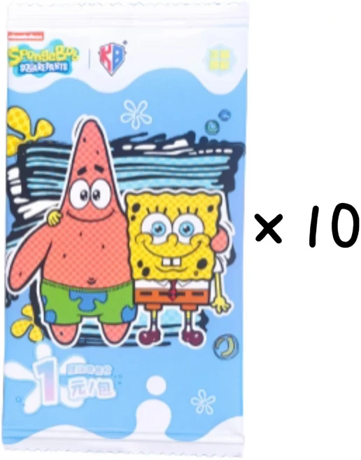 쿠쿠스토어 카바오 애니메이션 스폰지밥 패트릭 스타 카드 컬렉션 트레이딩 만화 재미있는 어린이 선물 장, 02 10Bag(30Pcs Cards)