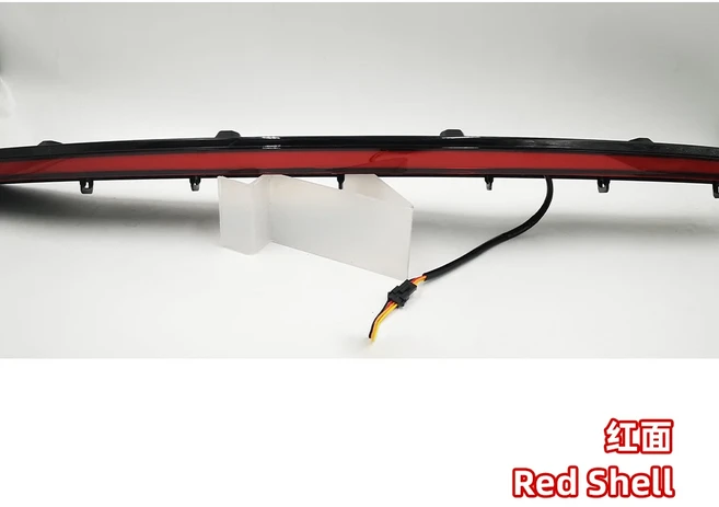 자전거정비도요타 CHR 2016 2019용 리어 범퍼 트렁크 테일 라이트 LED 미등 반사판 브레이크 램프 경고 신, 01 Red Cover