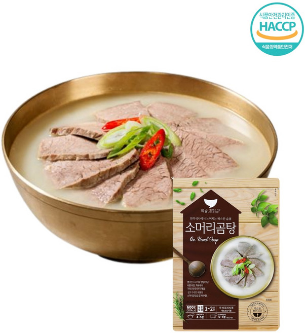 선미식품 따숨 소머리곰탕 전자렌지 즉석식품, 12개, 600g