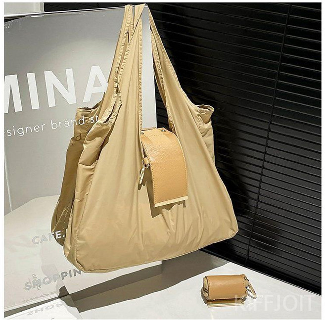 에우셉 접어쓰는 열쇠고리 수납 접이식 대용량 가방, 옐로우