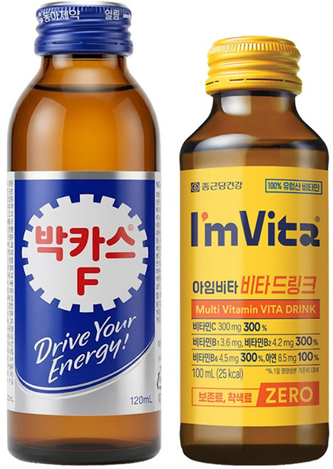 [중앙몰] 자양강장제 20병세트(아임비타 비타드링크+박카스F)+메세지스티커
