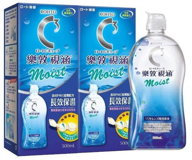 樂敦視涵水感多效保養液500ml/1000ml，長效保濕，清涼滋潤，隱形眼鏡護理液, 1個, 長效保濕500ml*2