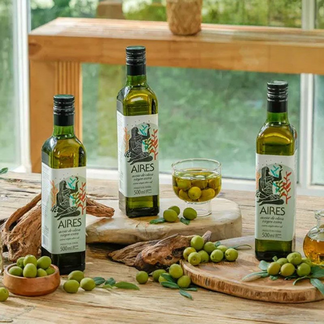아이레스 데 하엔 크리스탈 올리브오일, 3개, 500ml