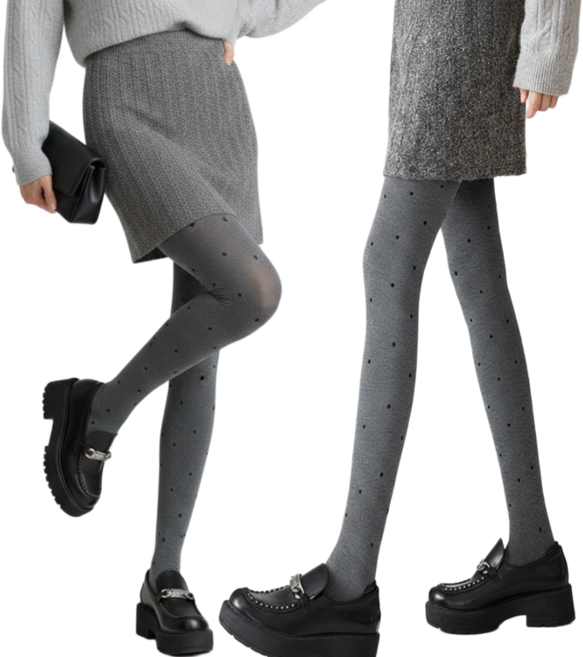 HIN 탄력 땡땡이 팬티 스타킹 도트 타이즈 압박