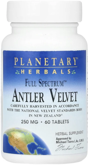Planetary Herbals Full Spectrum™ 녹용 벨벳 250mg 60정(1정당 125mg), Planetary Herbals Full Spec..., 1개, 60정 - 쿠팡