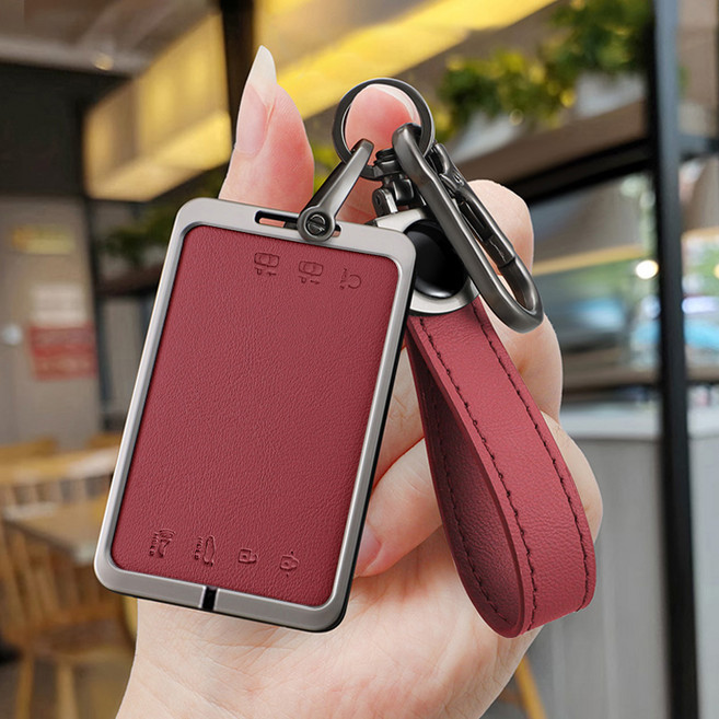 HAKO 드레스업 키케이스 키홀더 (현대/제네시스 카드키호한), H-12, 레드와인