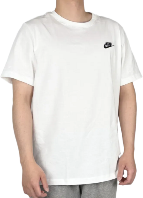 나이키 클럽 스우시 남녀공용 스포츠웨어 반팔 티셔츠 라운드 반소매