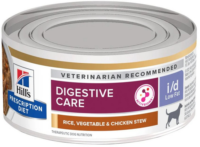 )당일발송( 힐스 독 id i/d 로우팻 캔 156g 강아지 소화 low fat digestive care rice vegetable chicken stew, 6개