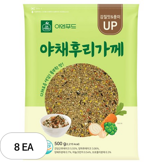 이엔푸드 야채 후리가께, 500g, 8개