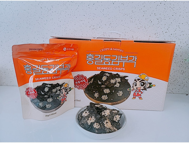 홍길동 김부각, 35g, 1개, 홍길동김부각(10봉)