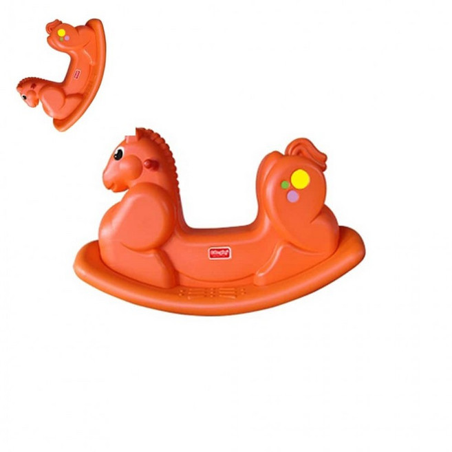 쿠쿠토이즈 흔들말타기 오렌지 아기흔들목마 흔들목마 흔들놀이 아기흔들말, 1개, 상세페이지 참조