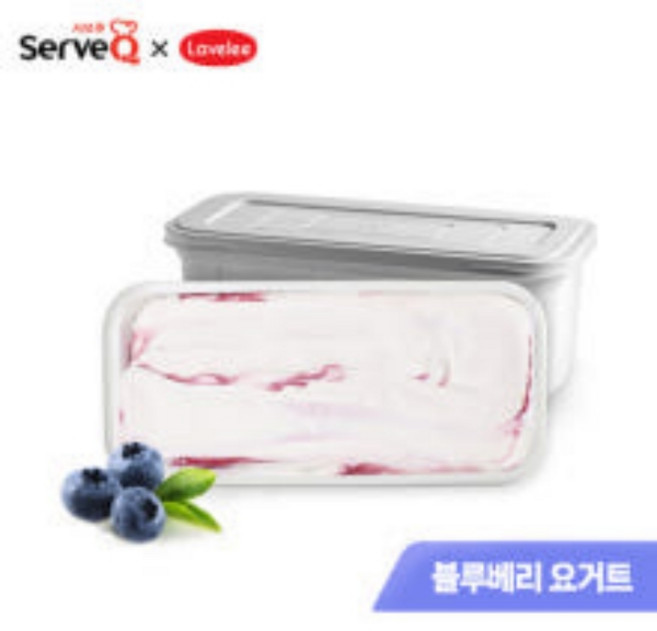 [대용량] 라벨리 프리미엄 아이스크림 블루베리요거트, 1개, 4L