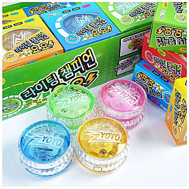 JB 라이팅 챔피언 요요 LED 불빛 요요 집중력 순발력 향샹 df1242 제이발전소, 랜덤 발송, 1개