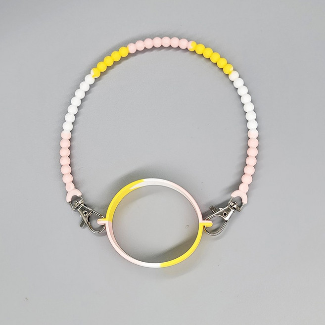 물병 텀블러 손잡이 스트랩 끈 홀더, 1개, 04:옐로우핑크