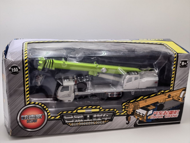 凱迪威 合金工程車 模型 1:55 重型吊車 仿真擺件, 1個