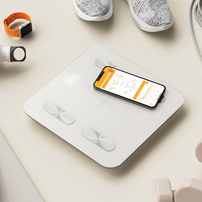 무아스 스마트 체성분 체중계, MBCS3, 아이보리, 1개