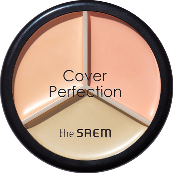 The Saem 得鮮 完美三色遮瑕膏 Cover Perfection Triple Pot Concealer, 03 Correct Up Beige, 1個