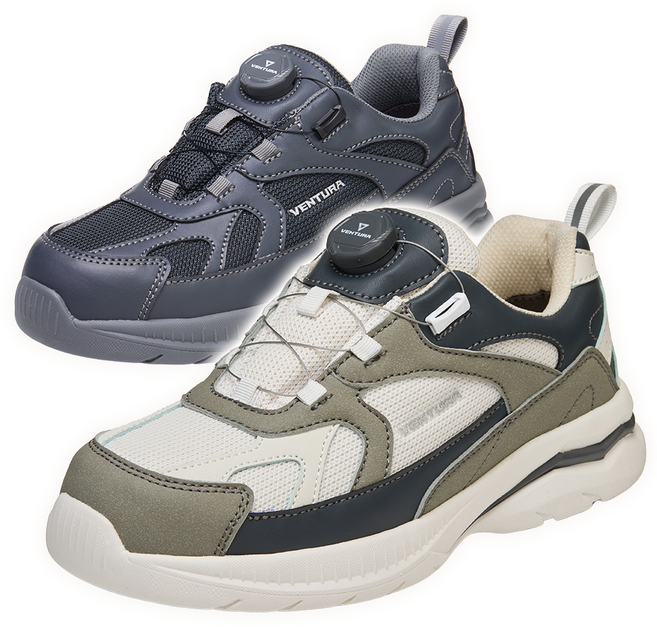 벤투라 KCS안전인증 다이얼 안전화 미끄럼방지 1등급 접지력 우수한 작업화 VT-005