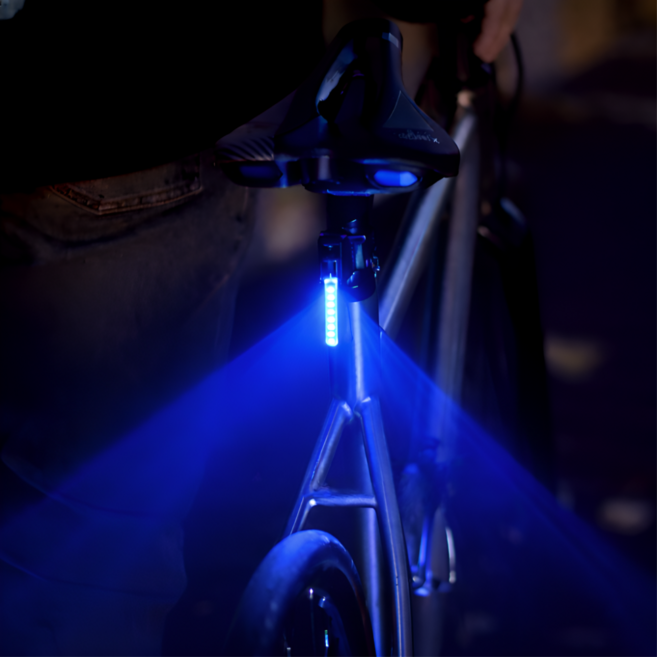 레마르 초경량 선명발광 LED 자전거 후미등 (USB 충전), 1개, 블루
