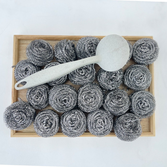 와이제이 강력 세척 주방용품 수세미 대용량 +손잡이, 1개, 20세트