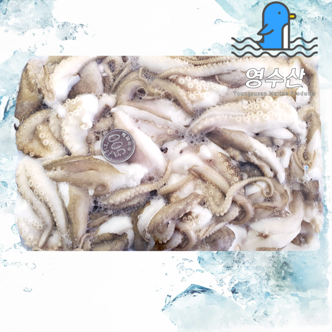 절단주꾸미 L 베트남 손질 세척 냉동 주꾸미 업소용, 1개, 900g