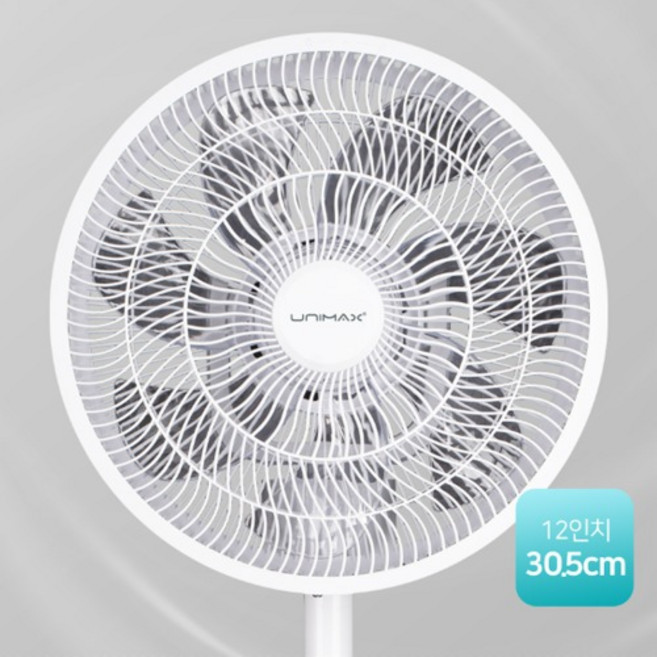 유니맥스 12인치 서큘레이터망 UMF-N1253G 7엽날개 스탠딩 선풍기