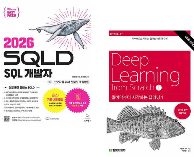이지패스 2026 SQLD SQL 개발자 + 밑바닥부터 시작하는 딥러닝 1 (전2권)